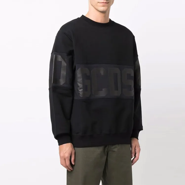 GCDS Logo Printed Panelled Sweatshirt-3