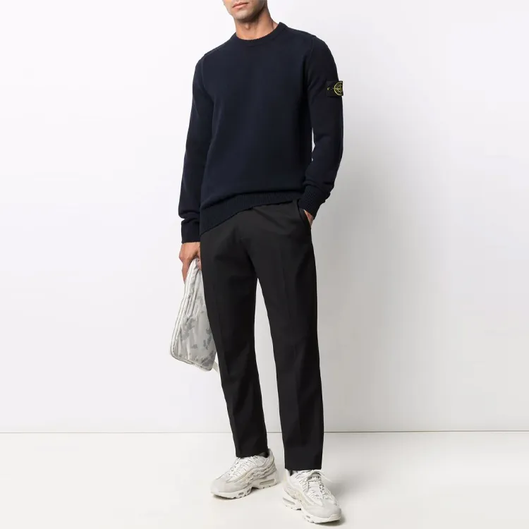 STONE ISLAND Sweaters Men Navy Blue-1