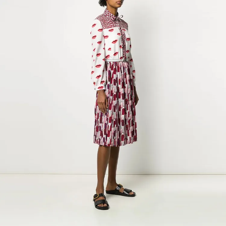 PRADA SS20 Long-Sleeved Dresses Women's Multicolor-4