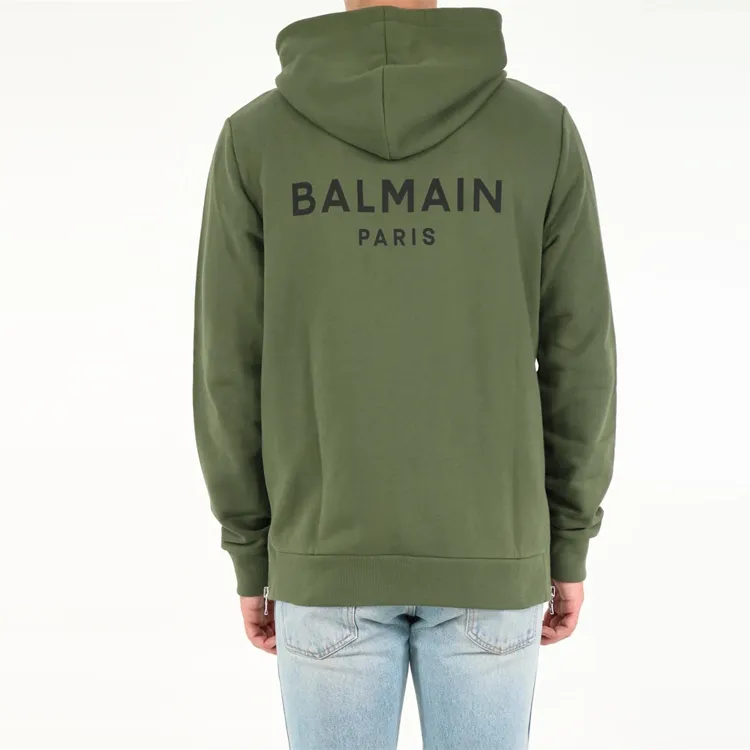 BALMAIN Sweatshirts Men Green-4