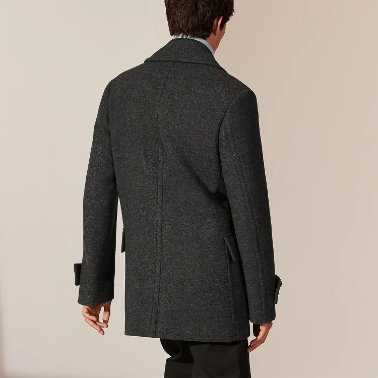 HERMES Coats Men Medium Gray-2