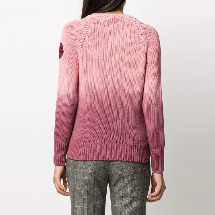 Moncler FW21 Slim Fit Sweater Women's Pink-3