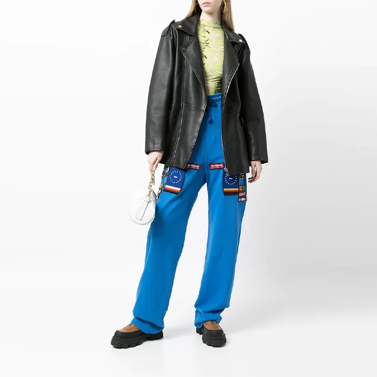 Hood By Air Knitted Sweatpants Unisex Blue-2