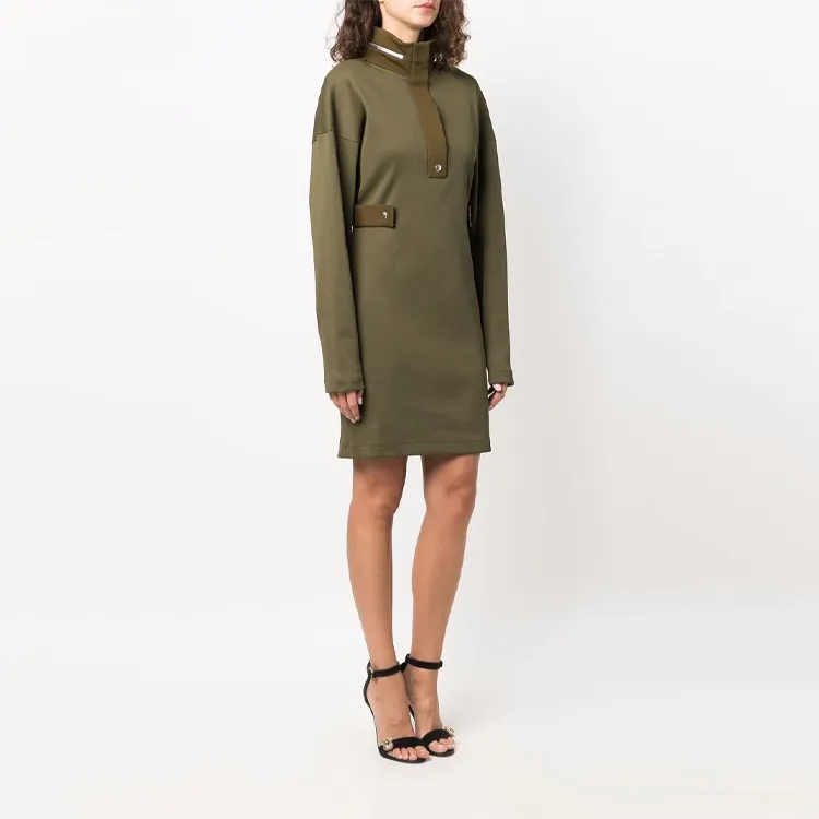 Givenchy Long-Sleeved Dresses Women's Green-3