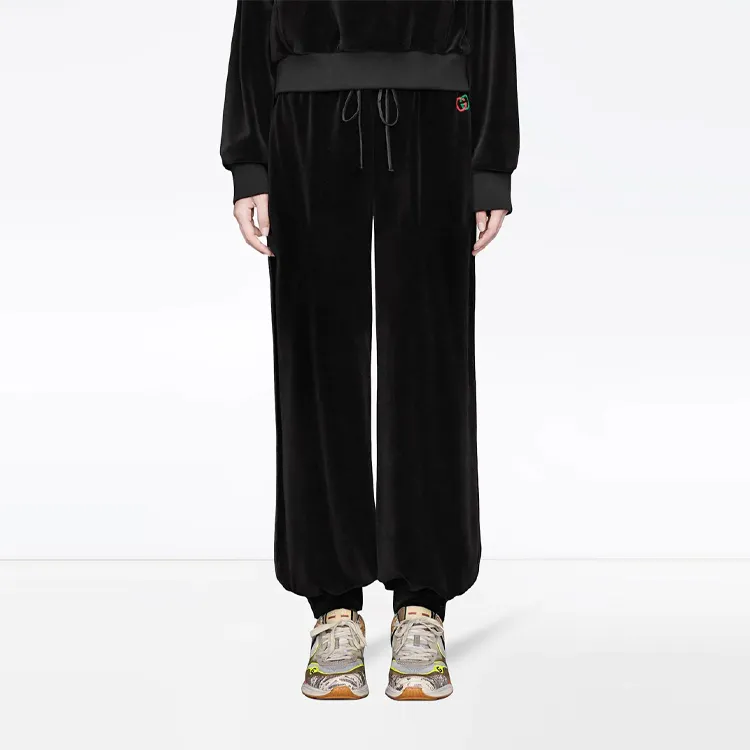 GUCCI Knitted Sweatpants Women's Black-2