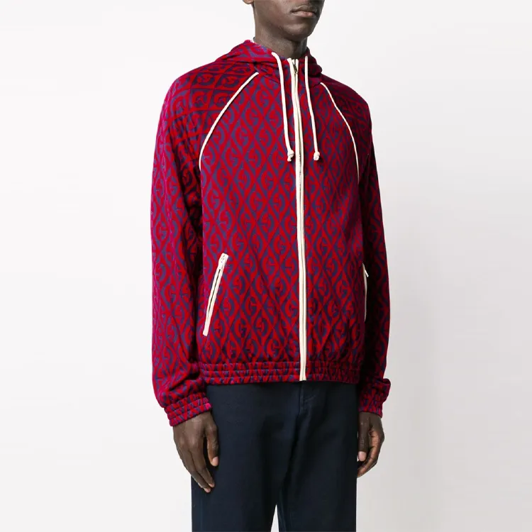 GUCCI G Rhombus Zipped Hoodie-2