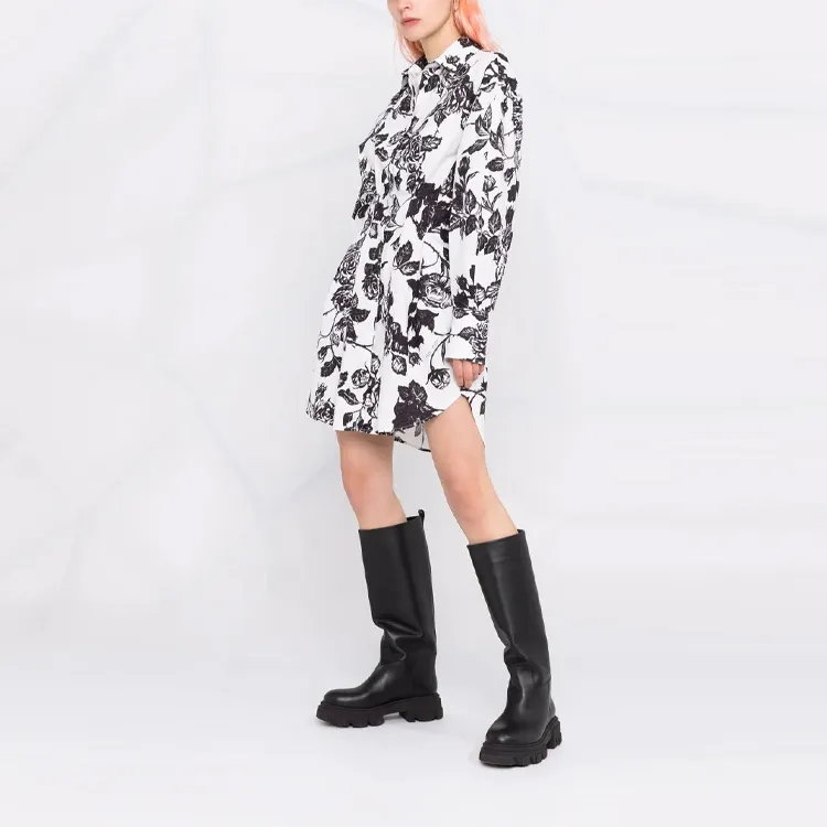 MSGM Long-Sleeved Dresses Women's White-3