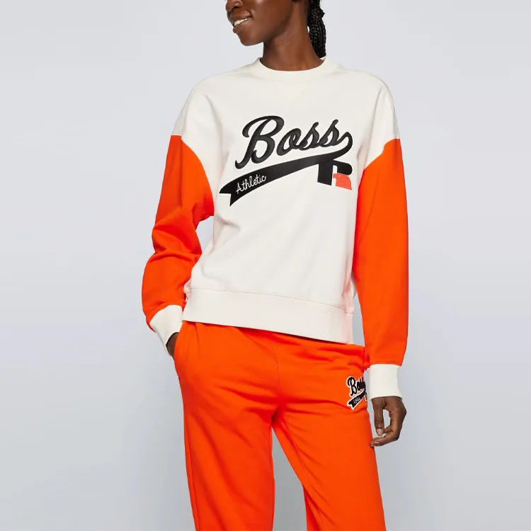 HUGO BOSS x Russell Athletic Sweatshirt Women's White-1