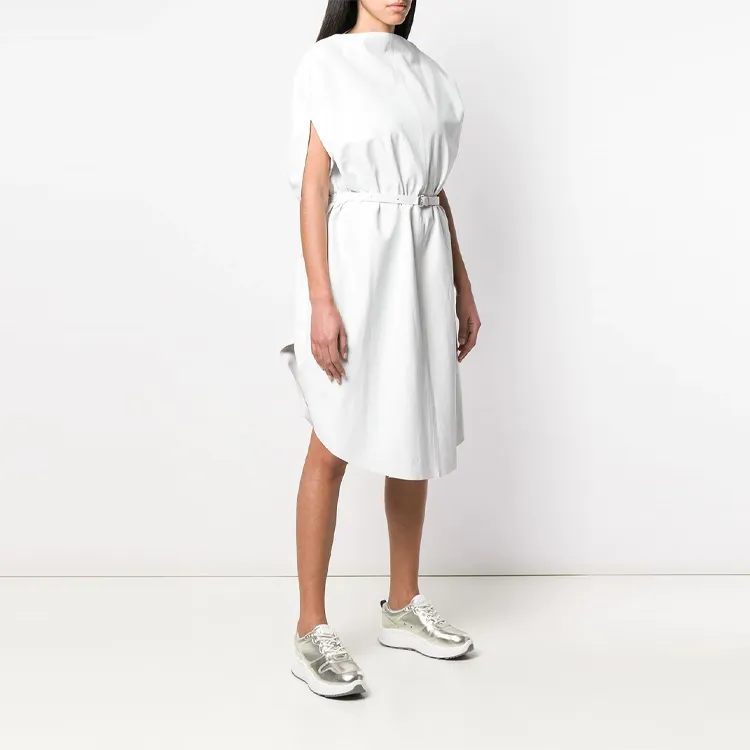 MM6 Maison Margiela Short-Sleeved Dresses Women's White-3