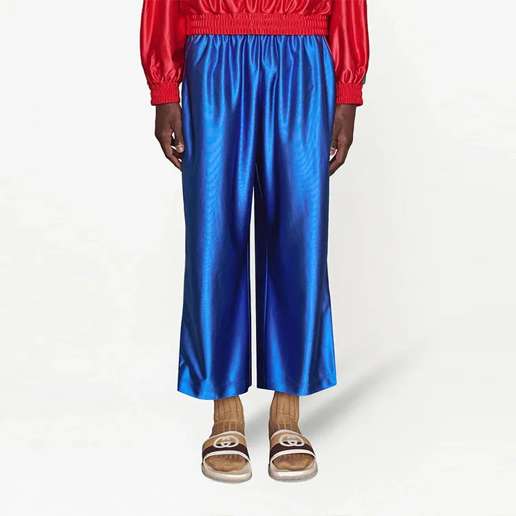 GUCCI Shiny Jersey Pant With Web-3