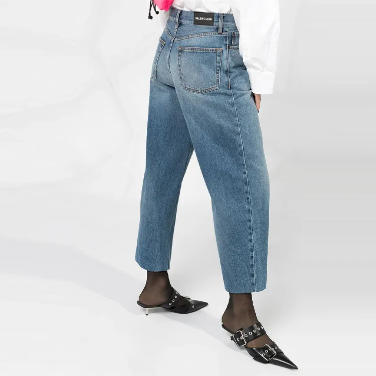 Balenciaga Jeans Women's Dark Blue-2