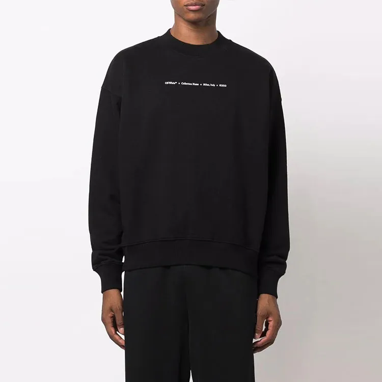 OFF WHITE FW21 Sweatshirts Men Black-1
