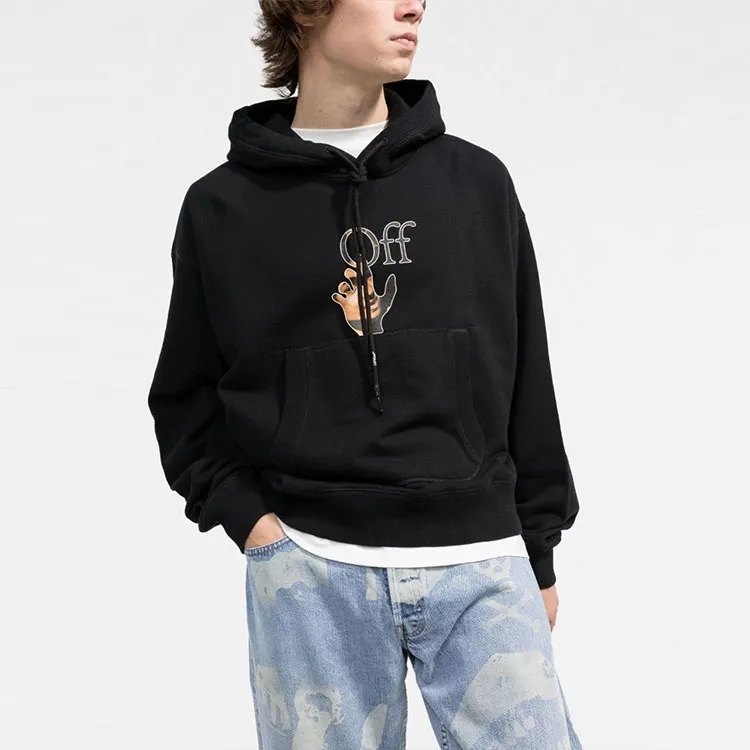OFF WHITE FW21 Sweatshirts Men Black-3