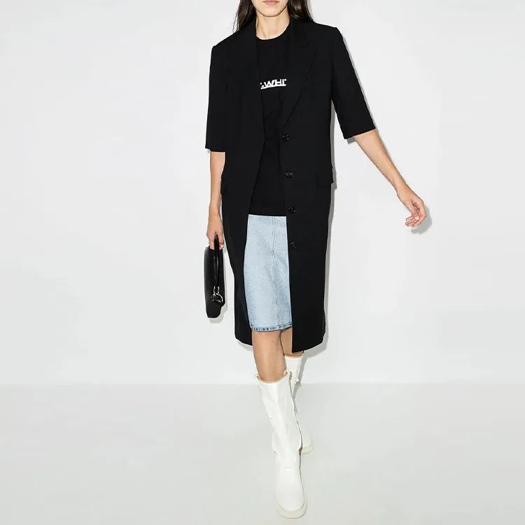 OFF WHITE Women'ss Underlined Logo T Shirt Black/White-3