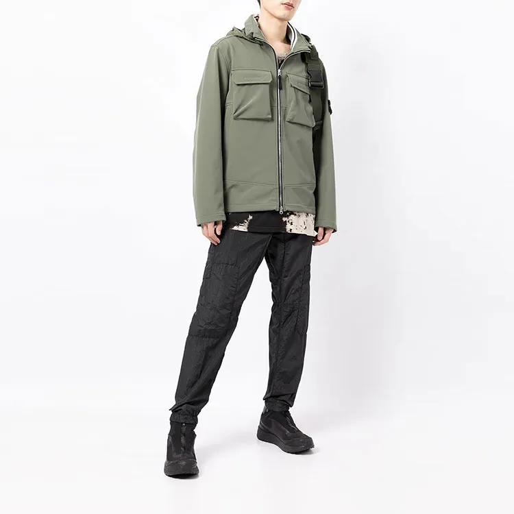 STONE ISLAND LIGHT SOFT SHELL R SERIES SOFT SHELL Jackets Men Sage Green-5