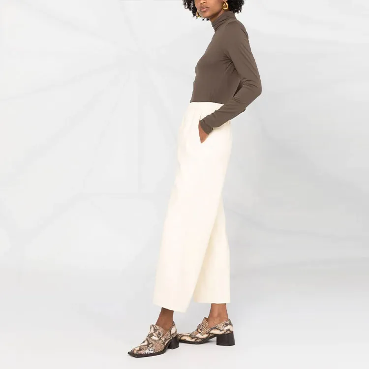 NANUSHKA Leather Pants Women's Yellow-2