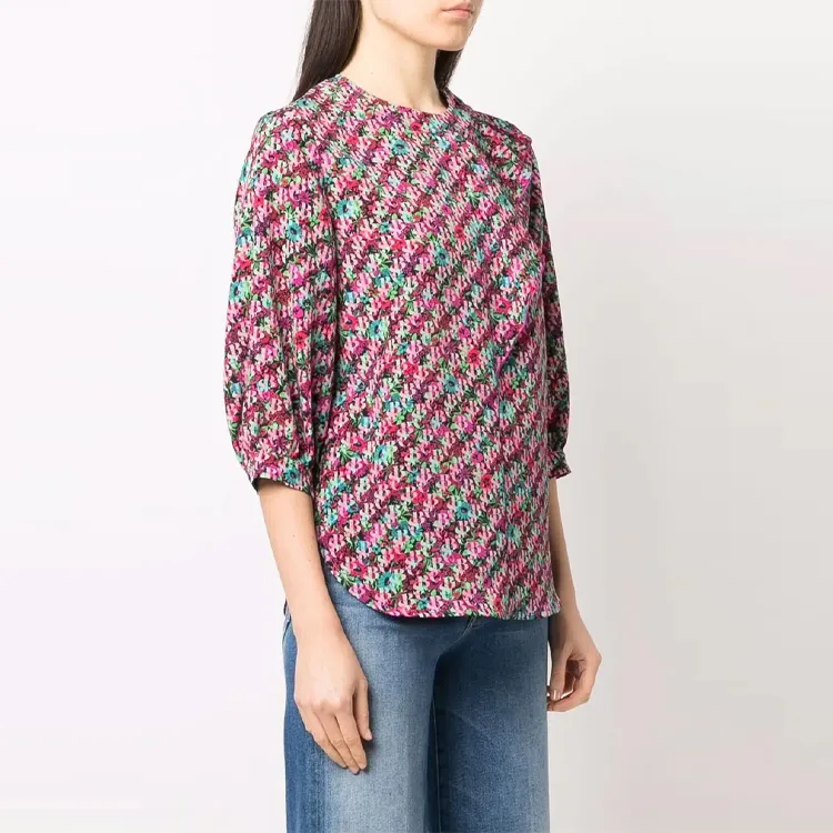 See By Chloe Flouncy Floral Print Top-2