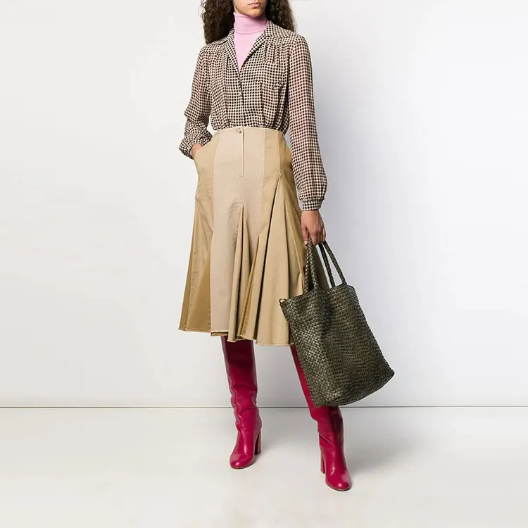 Lanvin Casual Long Skirts Women's Yellow-1