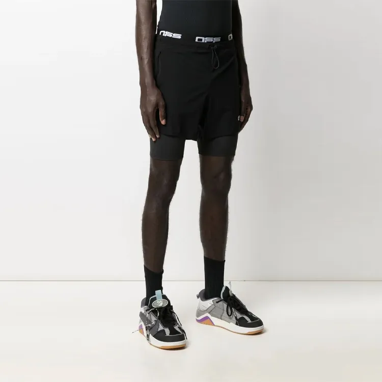 OFF WHITE Layered Cycling Shorts-2