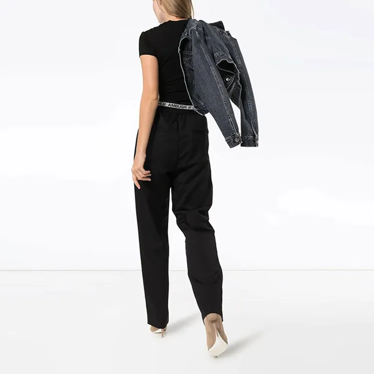 AMBUSH High waist Straight Leg Trousers-3