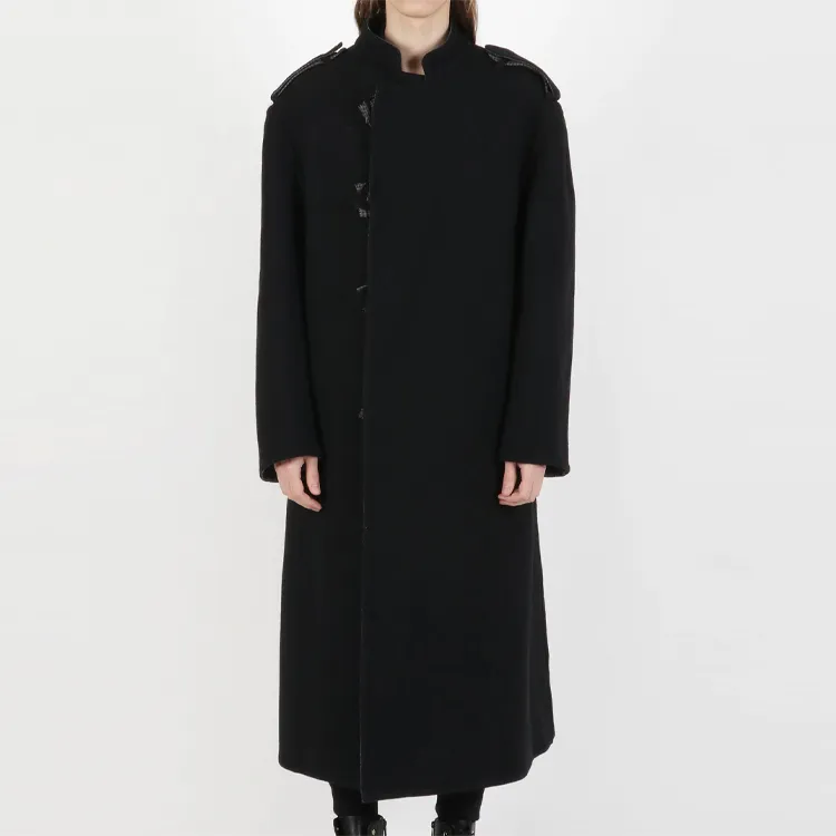 Yohji Yamamoto Coats Men Black-2