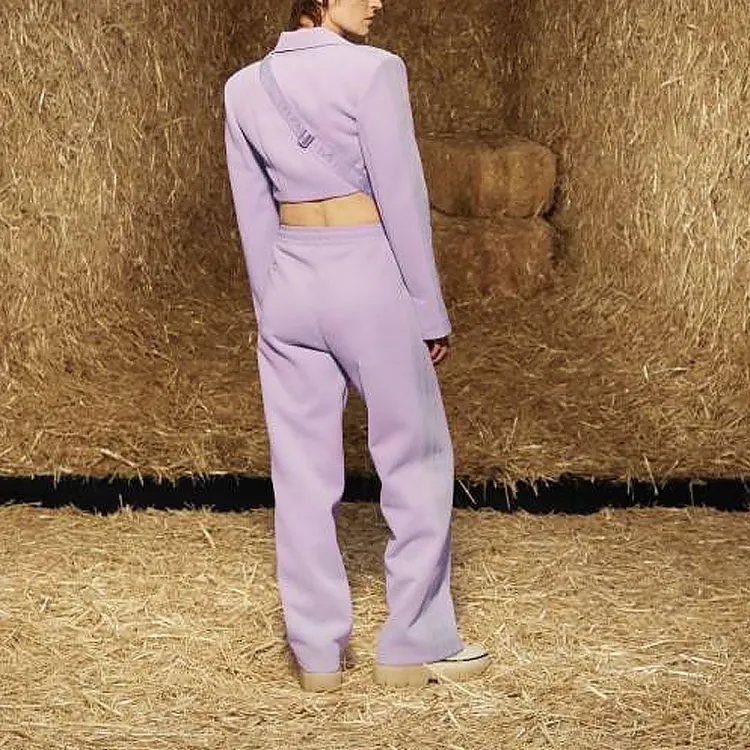 Adidas Ivy Park 3 Stripes Suit Pants Purple Glow-3