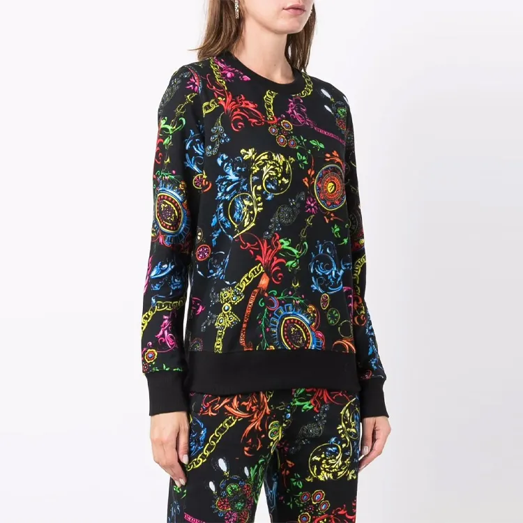 VERSACE JEANS COUTURE Sweatshirts Women's Black-2