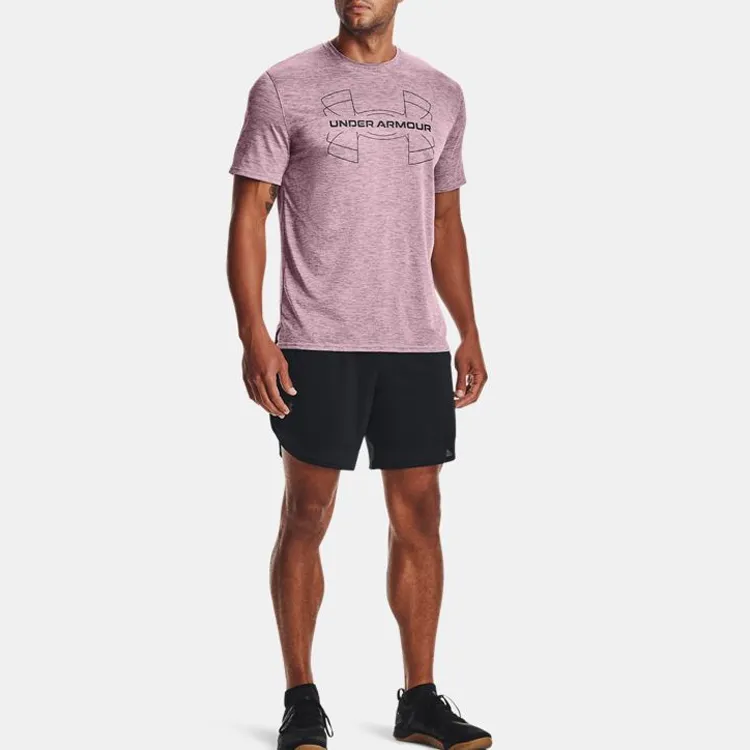 Under Armour T-Shirt Men's Pink Hibiscus-2
