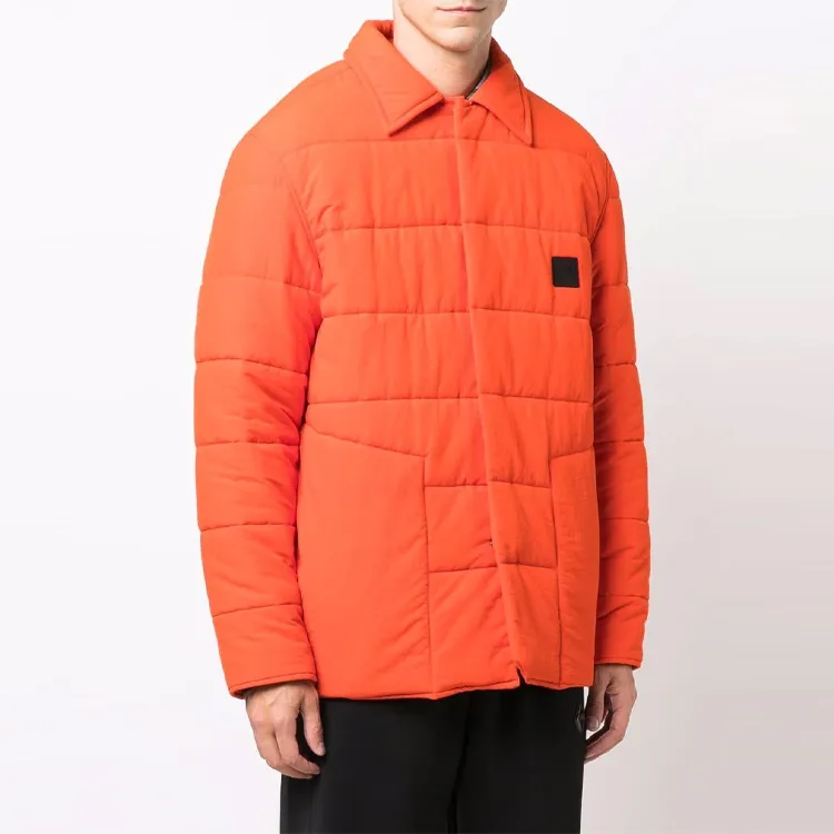 A COLD WALL* FW21 Solid Color Lapel Loose Fit Down Jacket Men's Orange-2