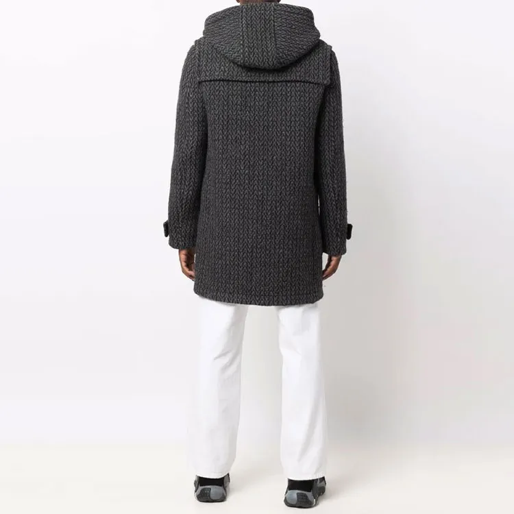 Valentino Coats Men Black-1