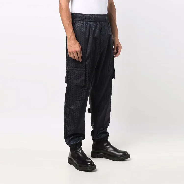 Valentino Cargo Pants Men Dark Blue-3