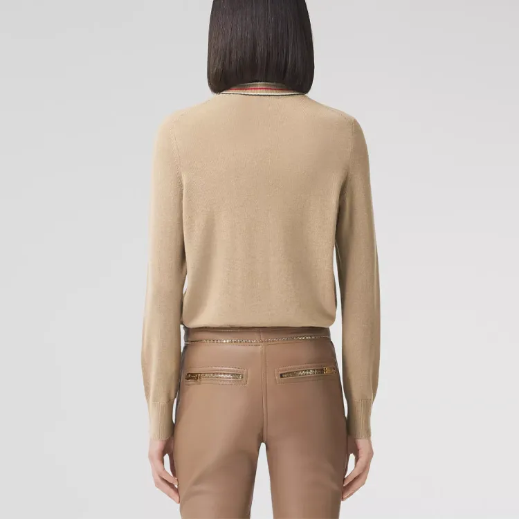 Burberry Stripe Detail Cashmere Jumper-3
