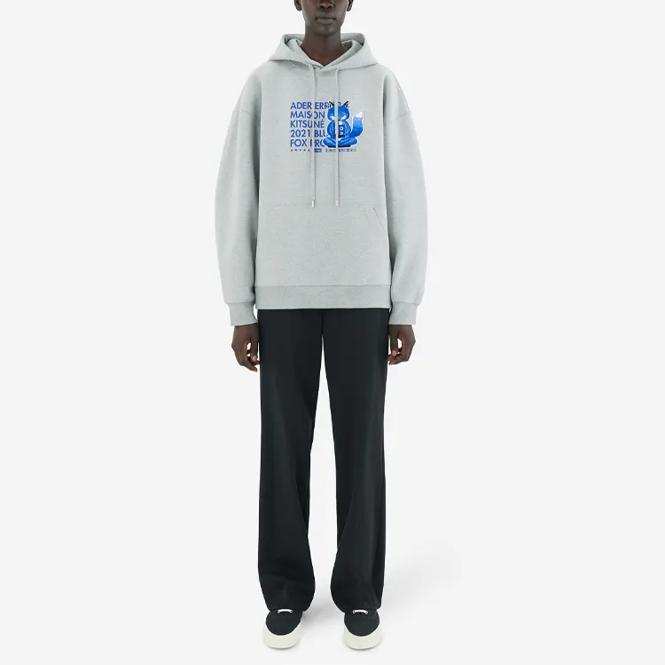 Ader Error X Maison Kitsune Sweatshirts Men Gray-3