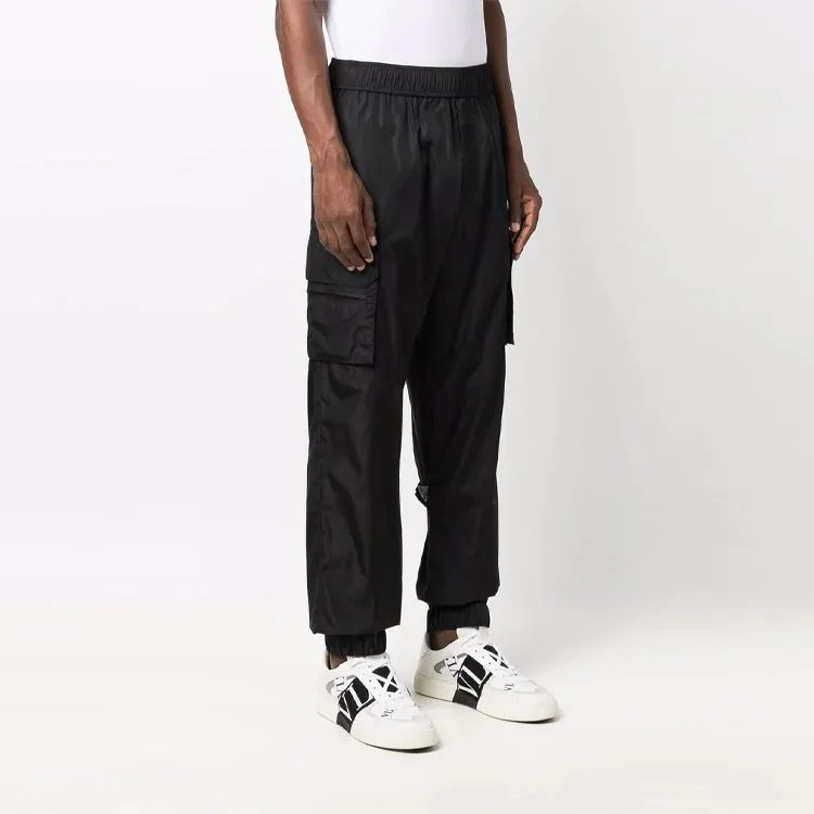 Valentino Cargo Pants Men Black-3