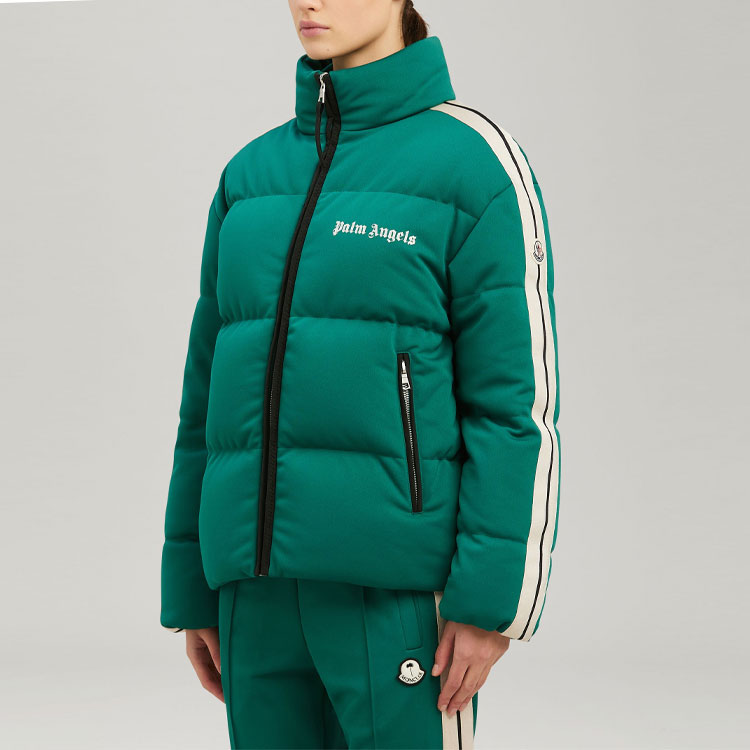 新品MONCLER × PALM ANGELS トラックジャケット　グリーン　L Moncler Genius - 8 Moncler Palm Angels Kelsey ジャケット