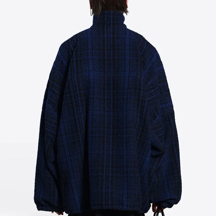 Balenciaga Sporty B SS22 Jackets Coats Loose Fit Style Men's Blue-4