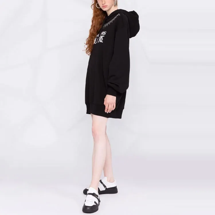 VERSACE JEANS COUTURE Shift Dress Cropped Dress Black-2