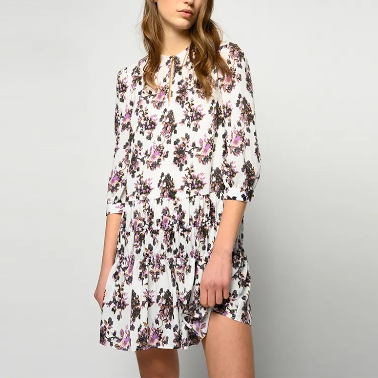 PINKO Long-Sleeved Dresses Women's White-3