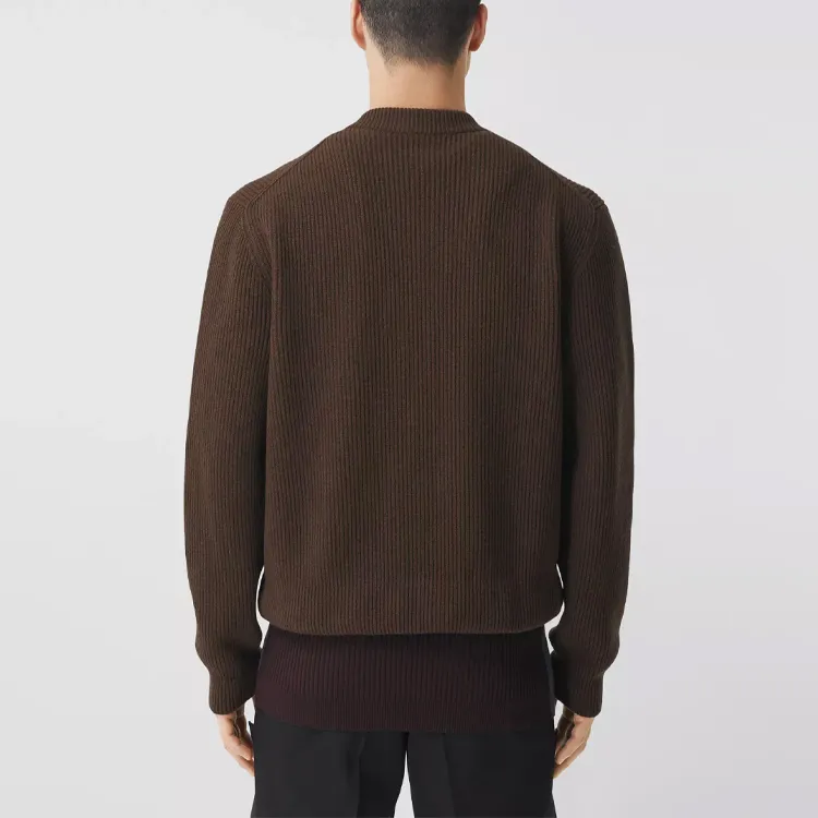 Burberry FW21 Loose Fit Knitwear Men's Brown-5