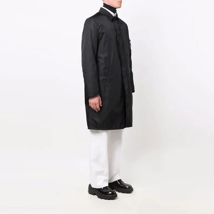 PRADA FW21 Trench Coat Men's Black-3