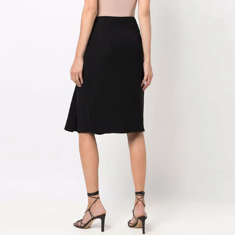 VERSACE High Waist Pinch Pleated Skirt-3