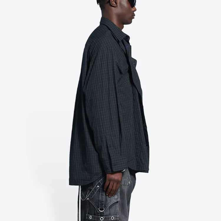 Balenciaga Shirts Men Dark Green-5
