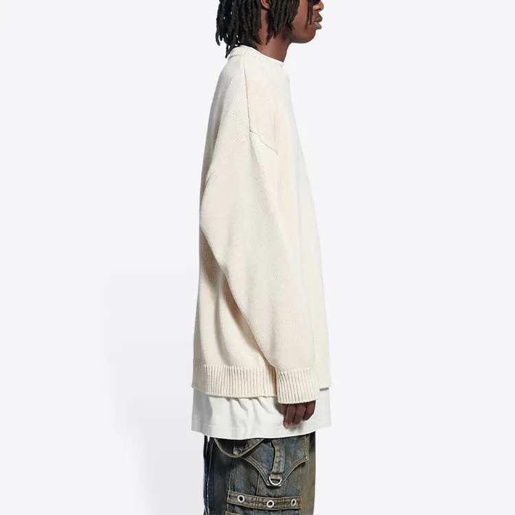 Balenciaga SS22 Sweater Men's Ecru-5