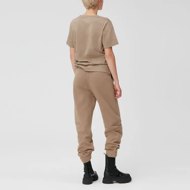 GANNI Knitted Sweatpants Women's Khaki-2