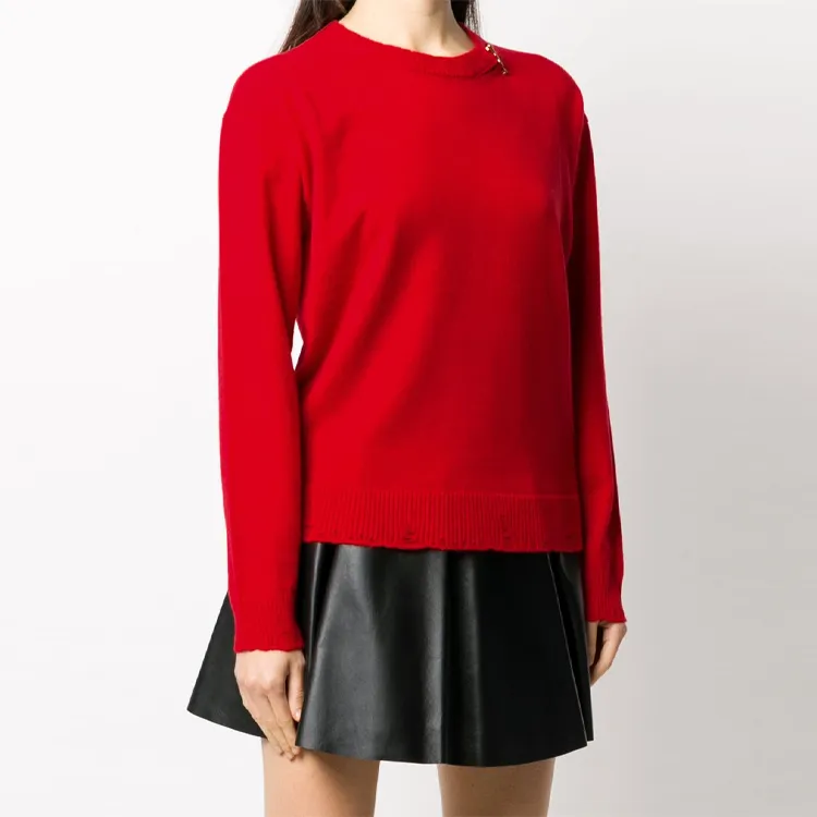 VERSACE Knit Sweater 'Red'-3