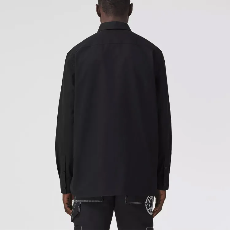 Burberry Long Sleeved Shirts Men's Black 80481181-5