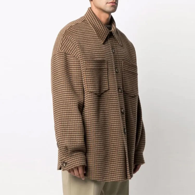 NANUSHKA Jackets Men Umber-2