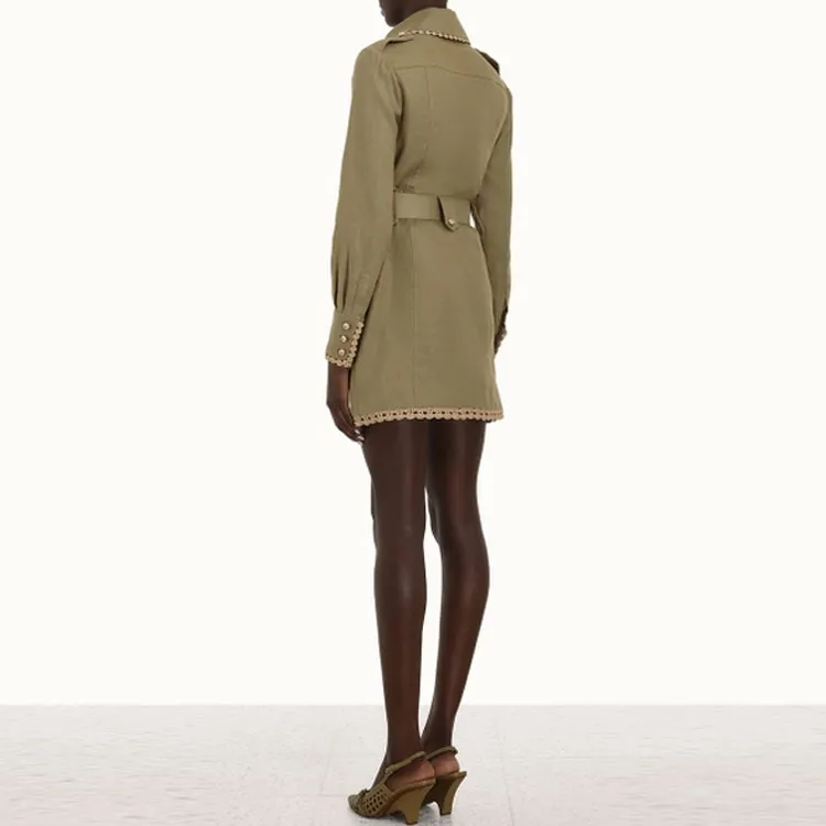 Zimmermann Long-Sleeved Dresses Women's Green-2