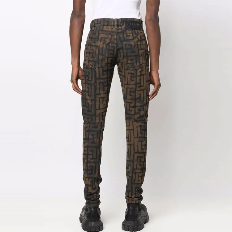 BALMAIN Jeans Men Brown-2