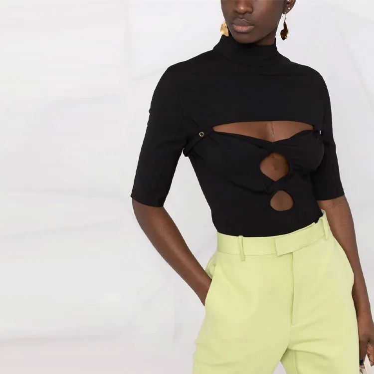 Jacquemus Le Haut Palmi Twist Cut-out Top.-4